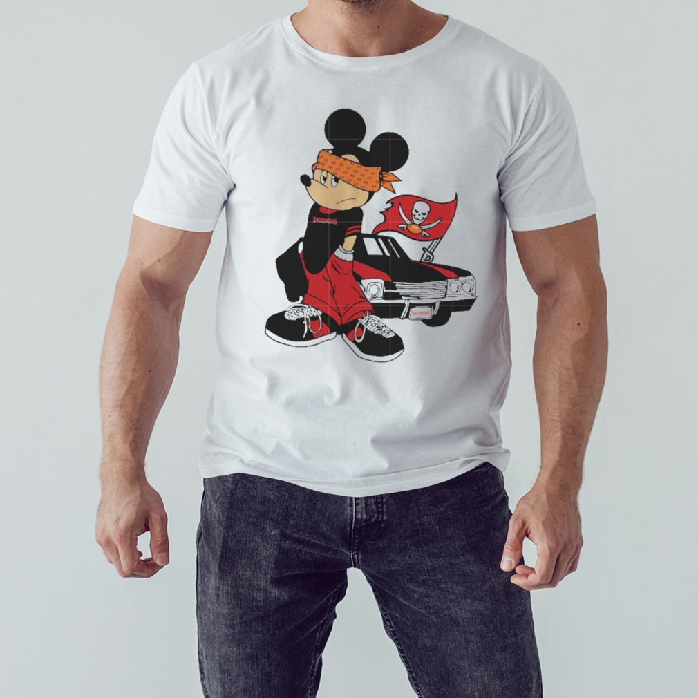 Tampa Bay Buccaneers Gangster Mickey Mouse Shirt