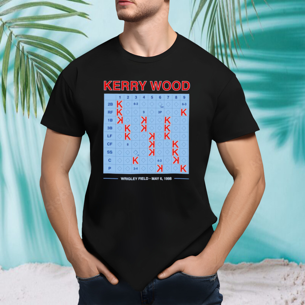 Kerry wood 20 strikeout scorecard shirt