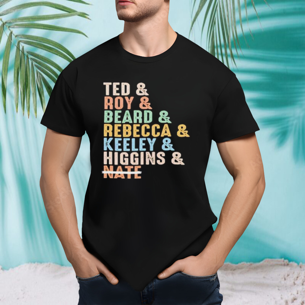 Ted Roy Beard Rebecca Keeley Higgins Nate shirt