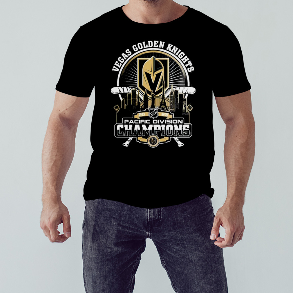 Vegas Golden Knights 2023 Pacific Division Champions city skyline Shirt 1 Unisex tshirt