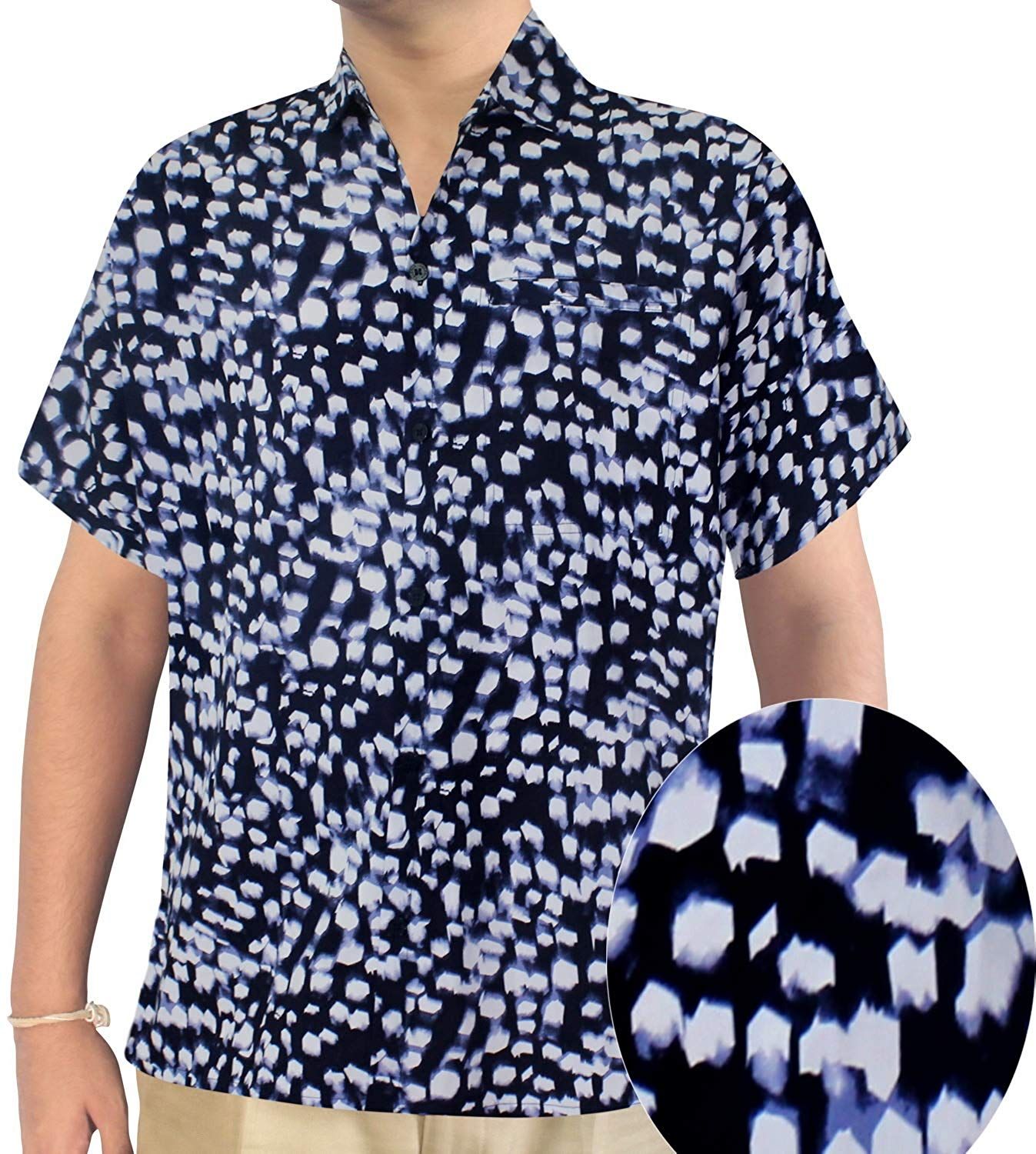 Abstract Black High Quality Hawaiian Shirt