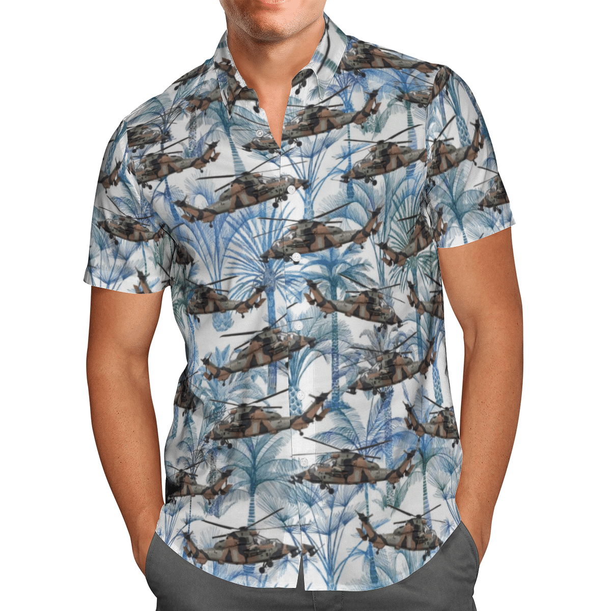 Australia Army Arh Tiger Blue Amazing Design Unisex Hawaiian Shirt 1 Australia Army Arh Tiger Blue Amazing Design Unisex Hawaiian Shirt