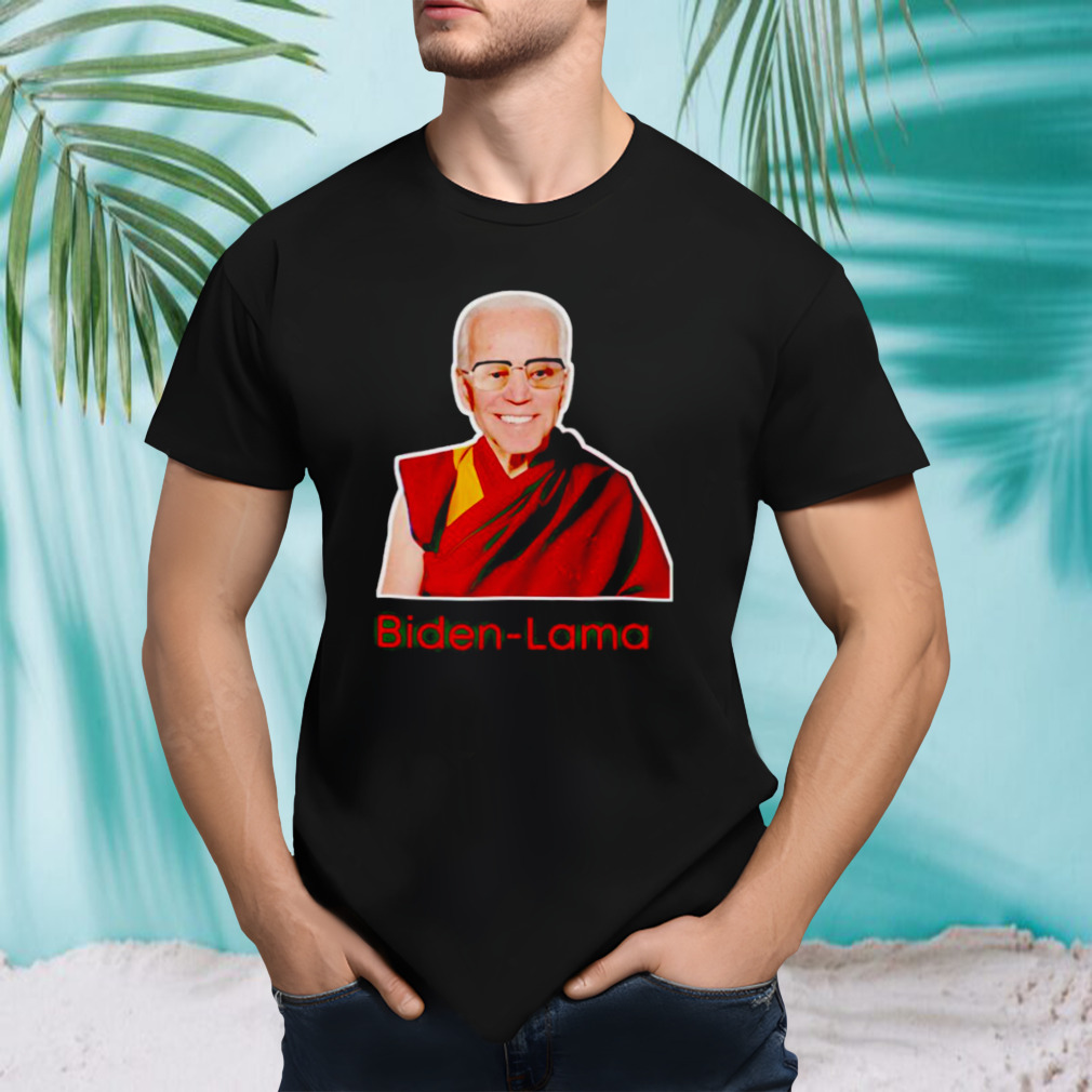 Biden and Tenzin Gyatso Biden-Lama shirt