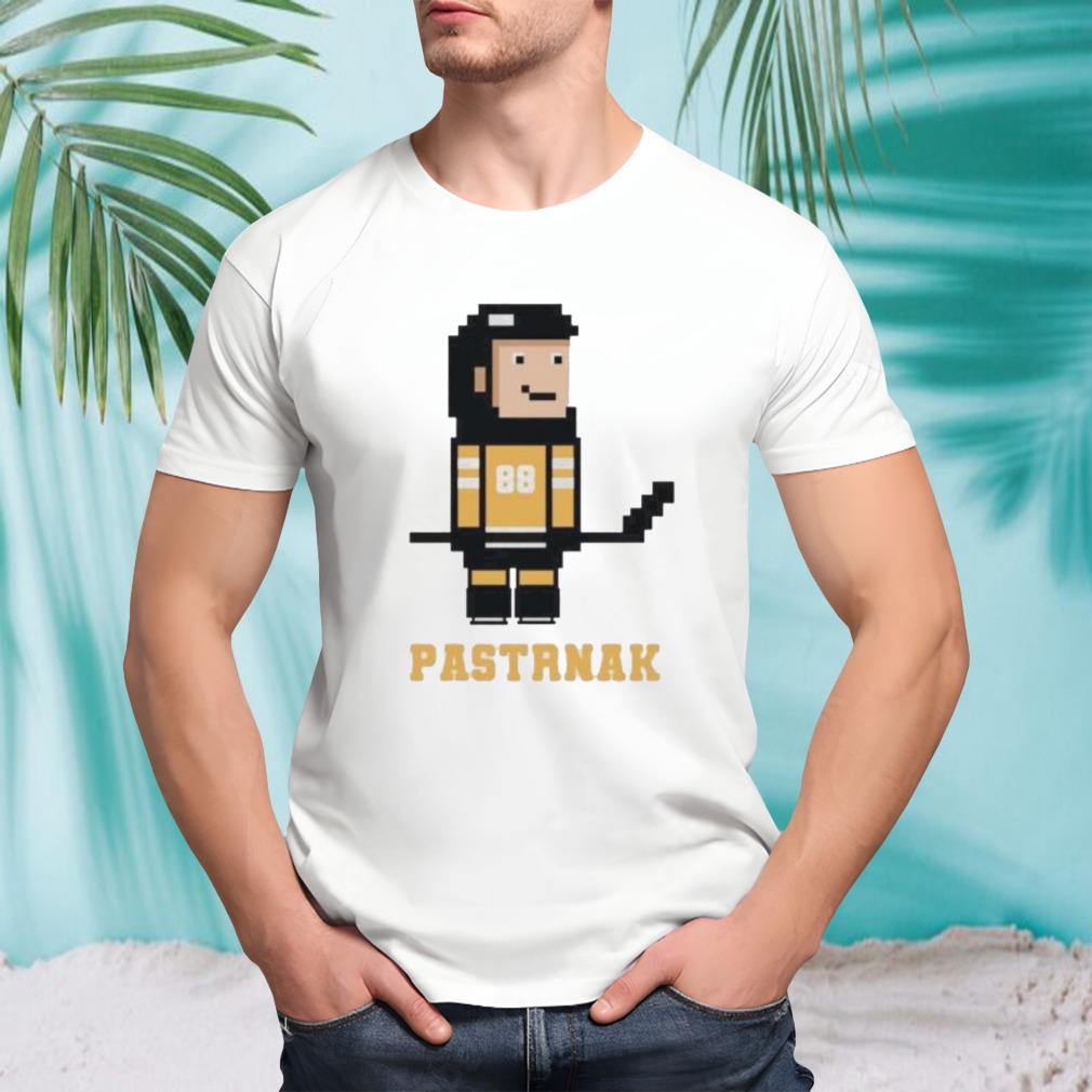 David Pastrnak 8 bit Boston Bruins hockey shirt