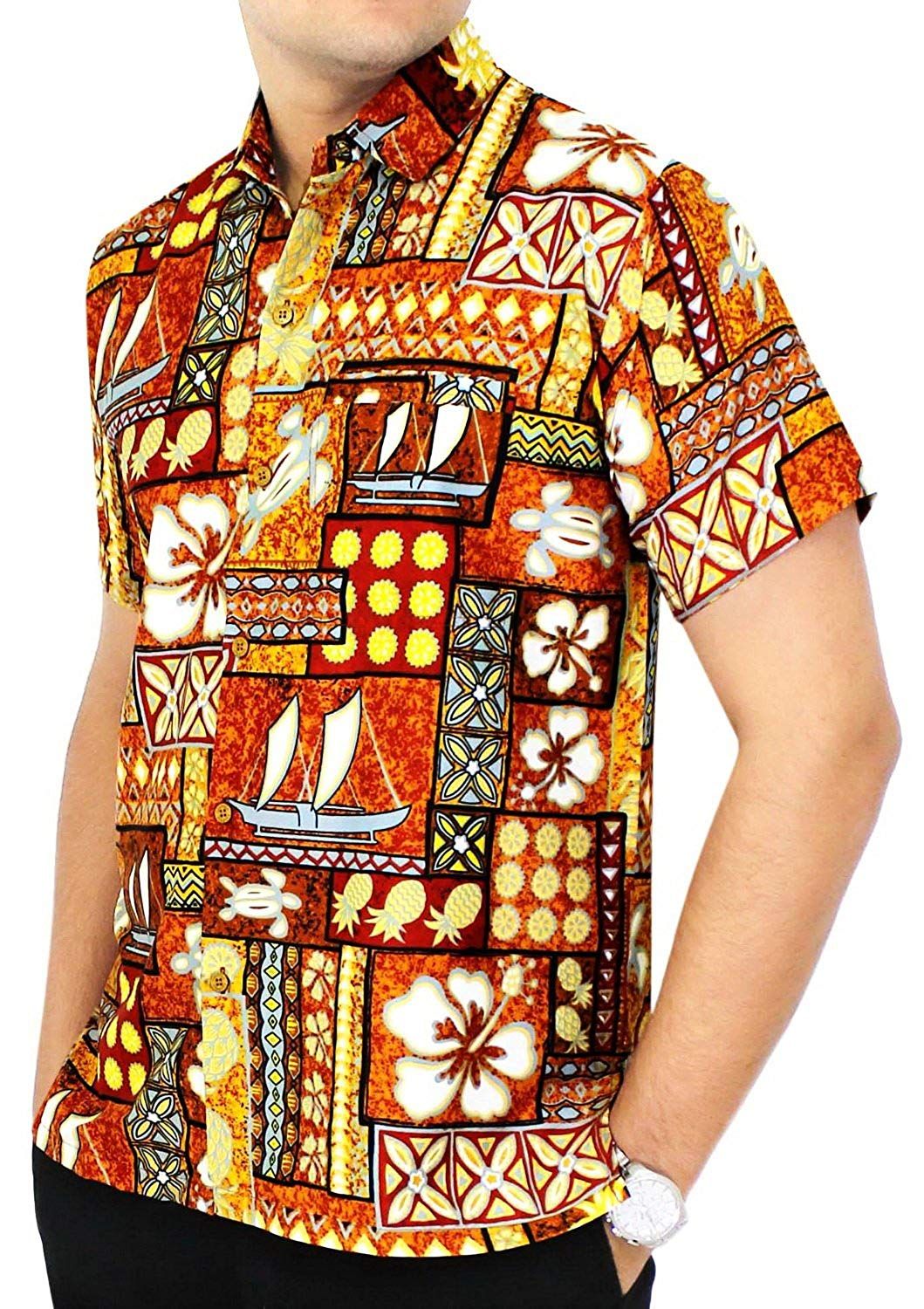 Floral Orange Unique Design Hawaiian Shirt 1 Floral Orange Unique Design Hawaiian Shirt