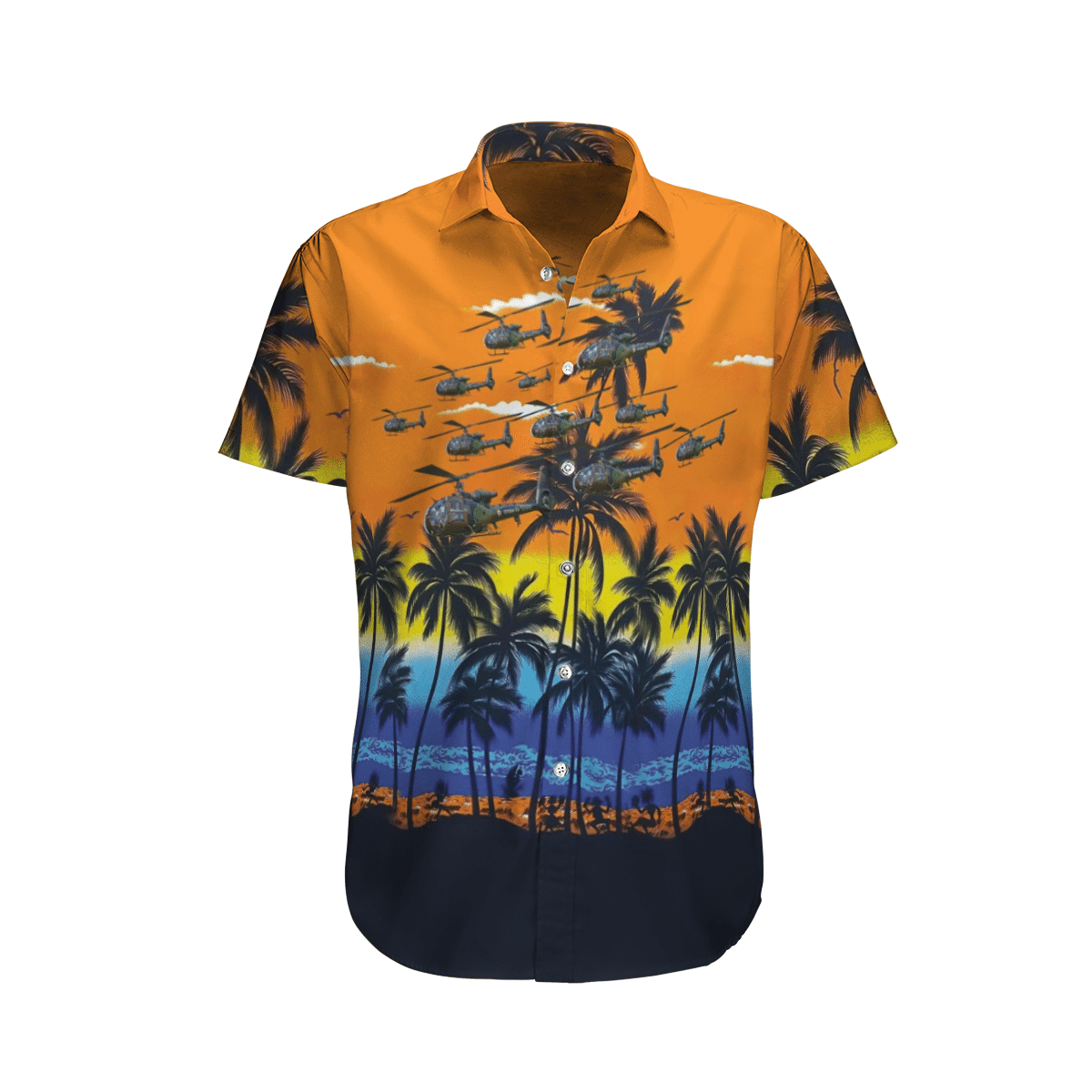Gazelle French Army Orange Unique Design Unisex Hawaiian Shirt 1 Gazelle French Army Orange Unique Design Unisex Hawaiian Shirt
