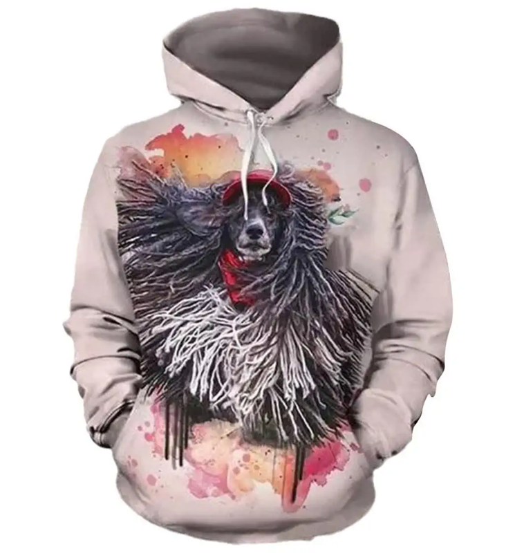 German Shepherd Hoodie 3D Graphics Dog Animal Pullover Top Casual Sweatshirt Harajuku Hoodie
