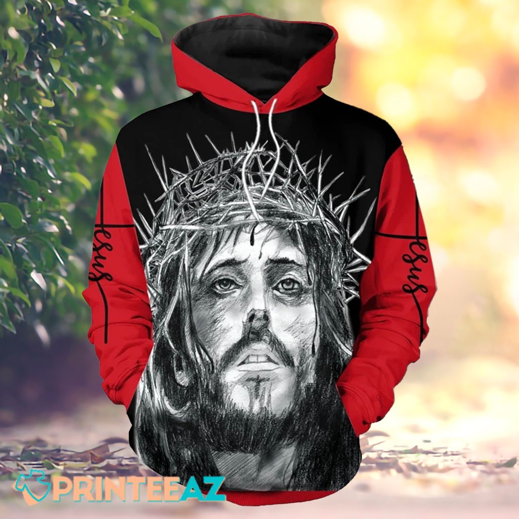 God Is My Father With Crown Of Thorns 3D Hoodie