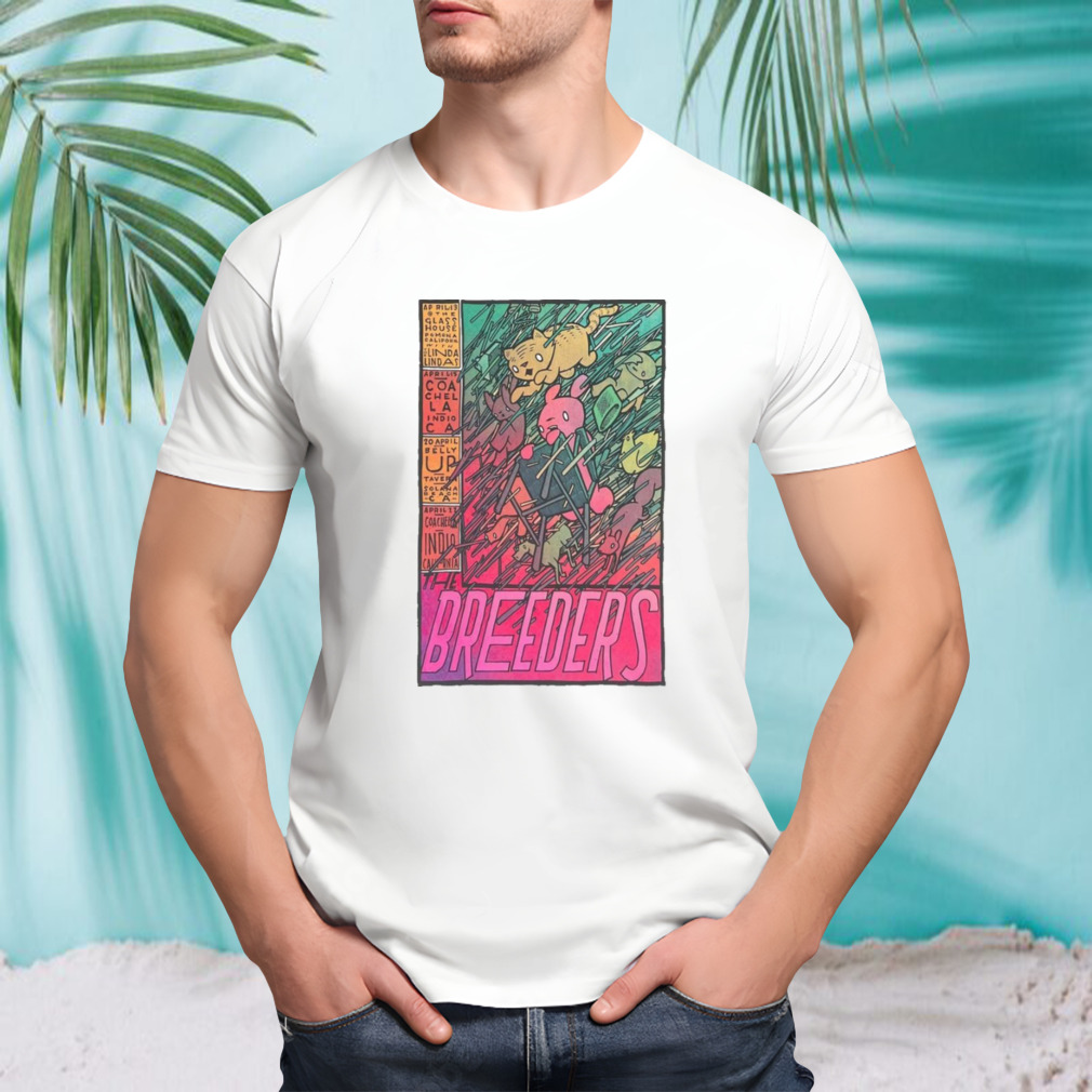Poster The Breeders Band April 20, 2023 Belly Up Tavern shirt
