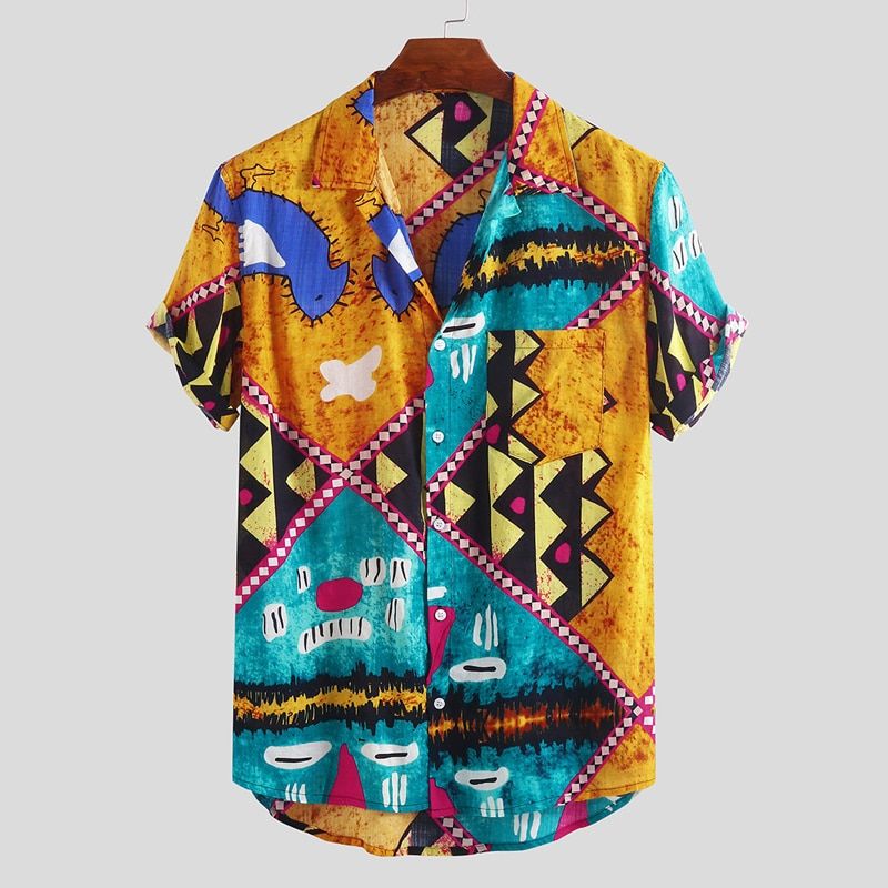 Abstract  Colorful Awesome Design Unisex Hawaiian Shirt