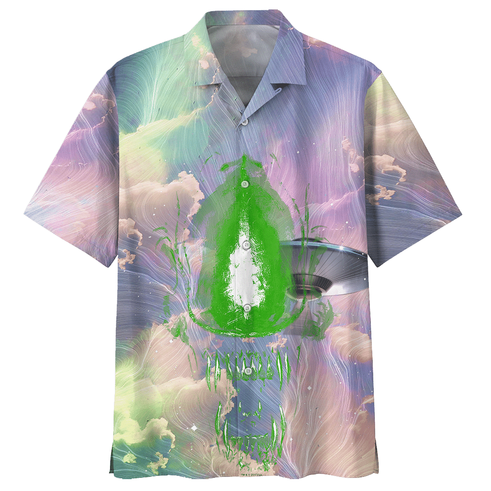 Alien Purple Awesome Unisex Hawaiian Shirt