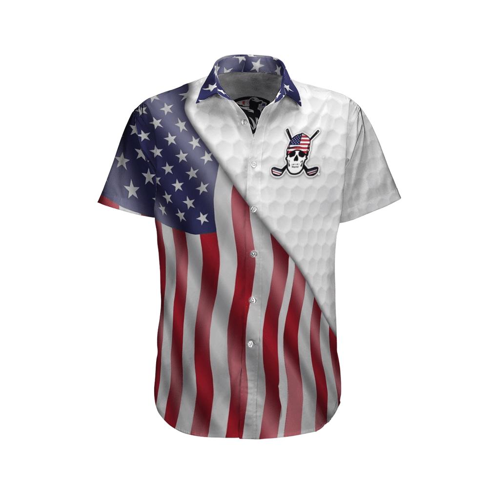 America Golf White High Quality Unisex Hawaiian Shirt