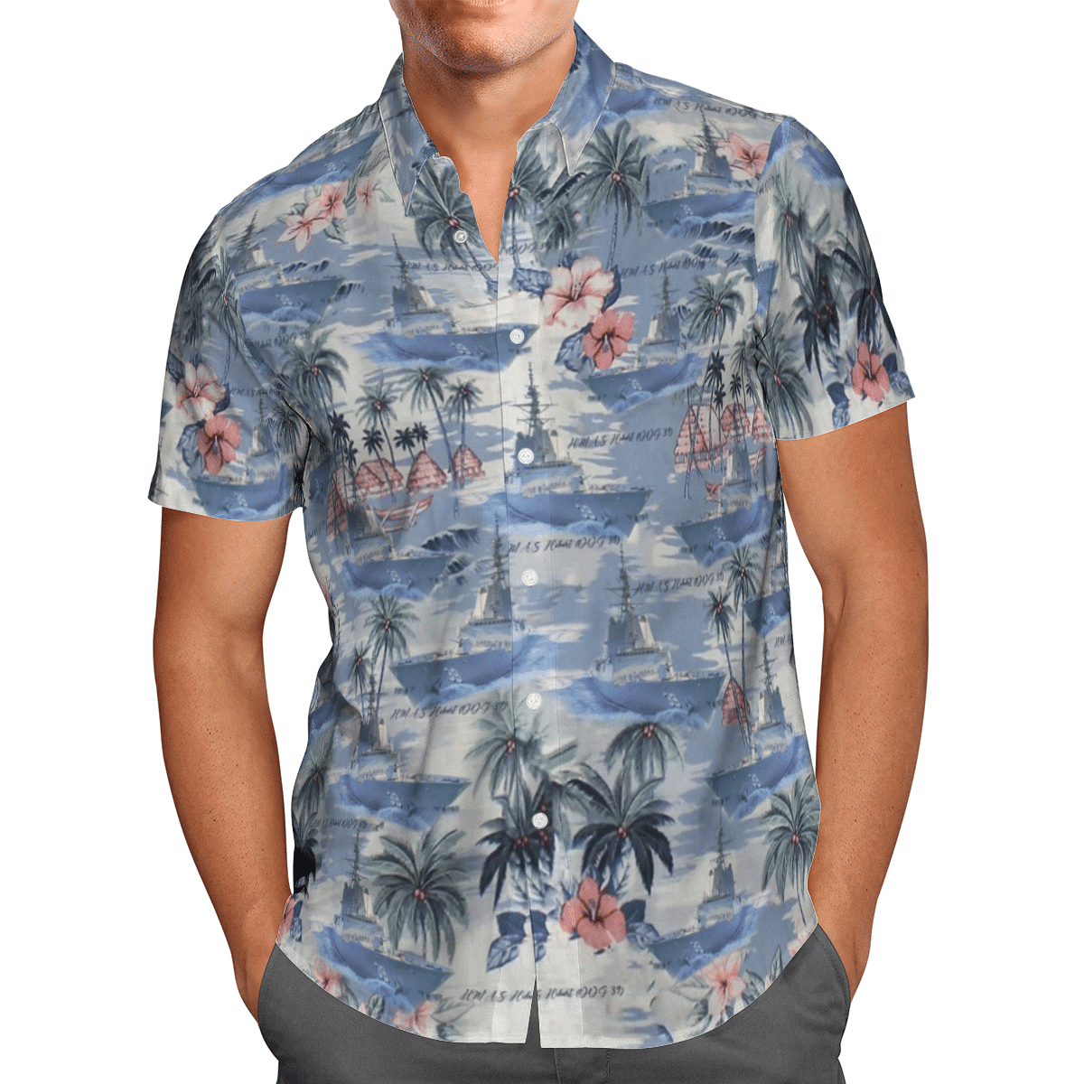 As Hobart Royal Australian Navy  Blue Amazing Unisex Hawaiian Shirt