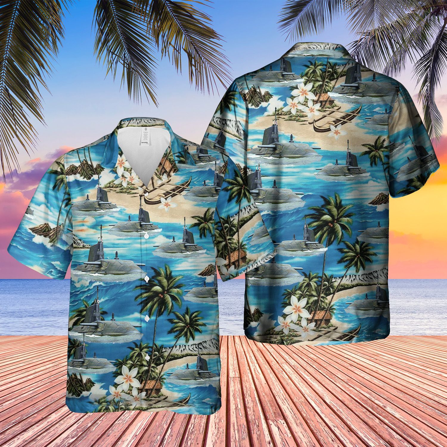 Astute Class Submarine Astute Blue Amazing Design Unisex Hawaiian Shirt