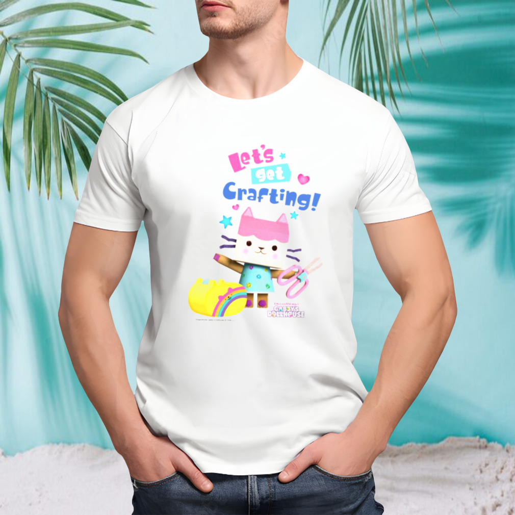 Baby Box Cat Let’s Get Crafting Gabby’s Dollhouse shirt