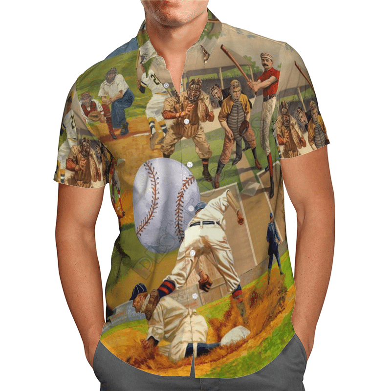 Baseball Colorful Amazing Design Unisex Hawaiian Shirt