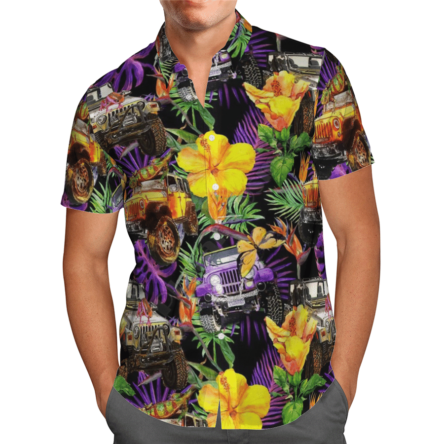 Beach Summer Harajuku Tee  Purple Unique Unisex Hawaiian Shirt