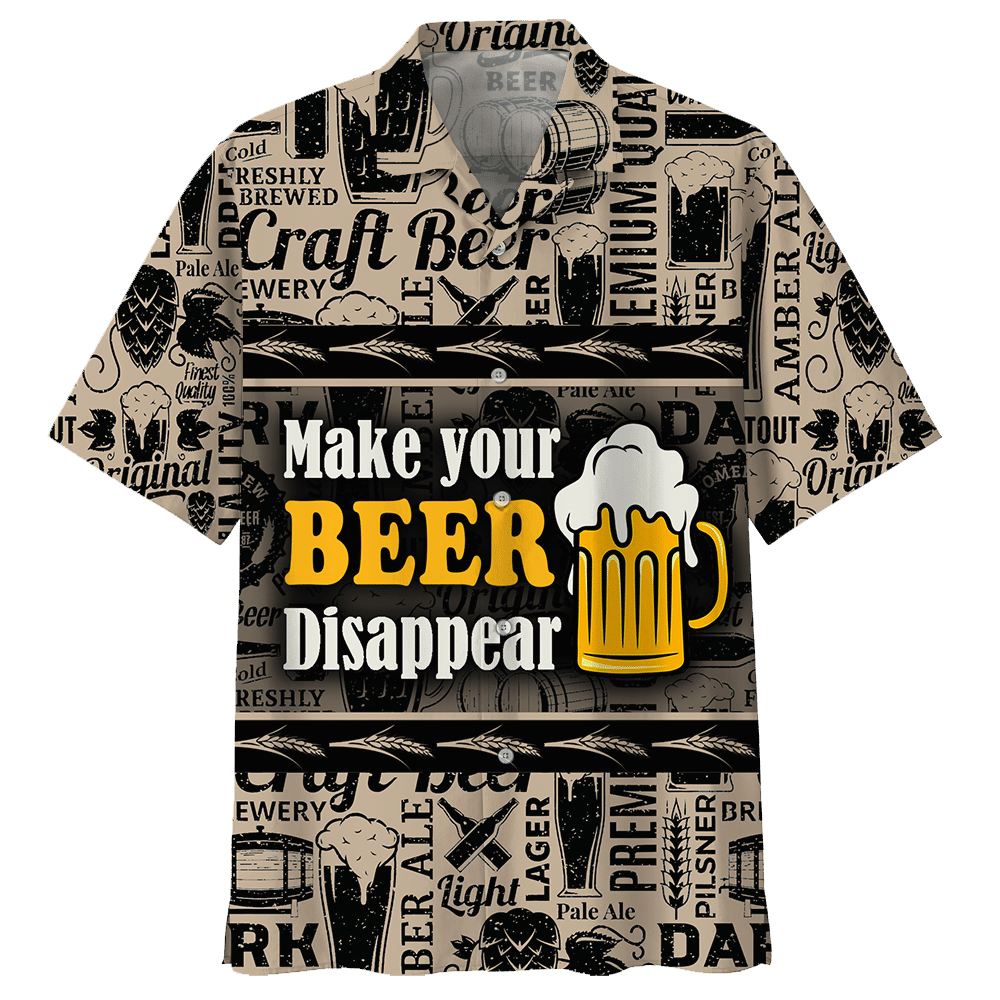 Beer Tan High Quality Unisex Hawaiian Shirt