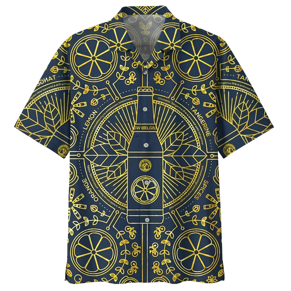 Beer Blue Unique Design Unisex Hawaiian Shirt