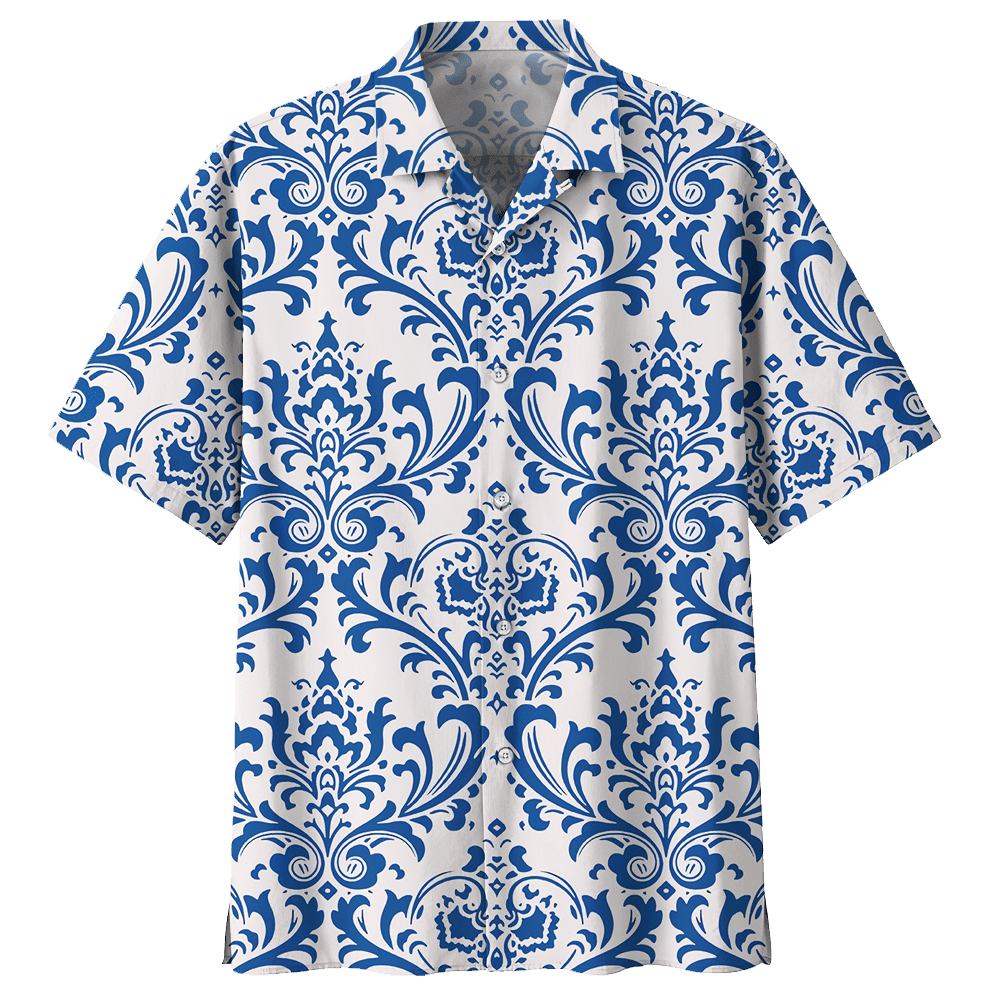 Bohemian Blue Nice Design Unisex Hawaiian Shirt