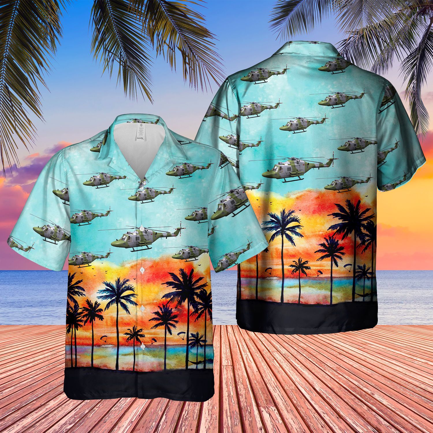 British Army Westland Blue Nice Design Unisex Hawaiian Shirt