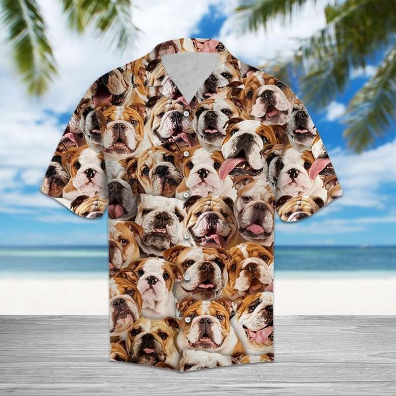 Bulldog Tan Unique Design Unisex Hawaiian Shirt