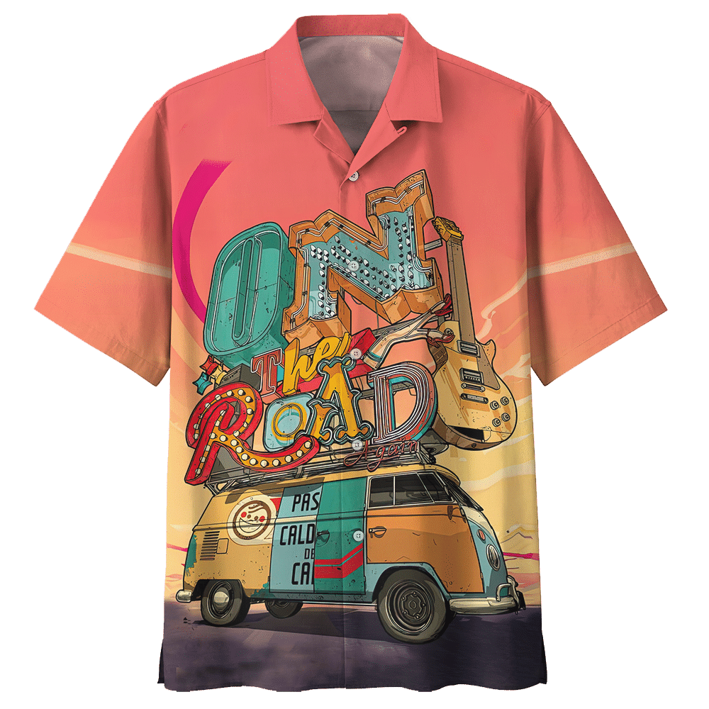 Camping Pink Amazing Design Unisex Hawaiian Shirt