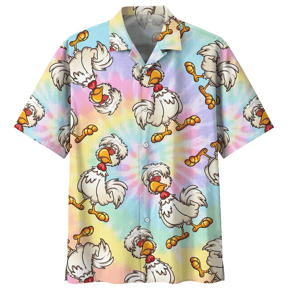 Chicken Colorful High Quality Unisex Hawaiian Shirt