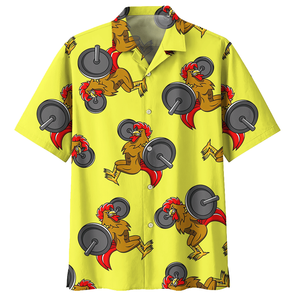 Chicken Yellow Nice Design Unisex Hawaiian Shirt