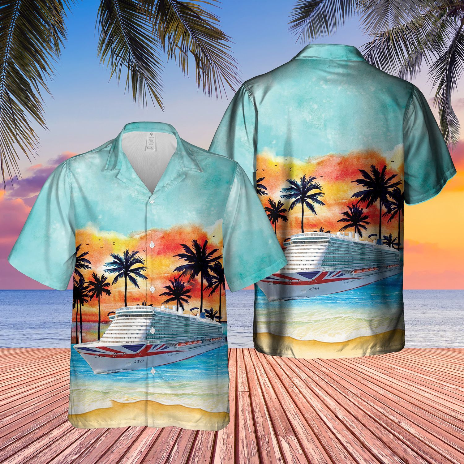 Cruises Blue Awesome Design Unisex Hawaiian Shirt
