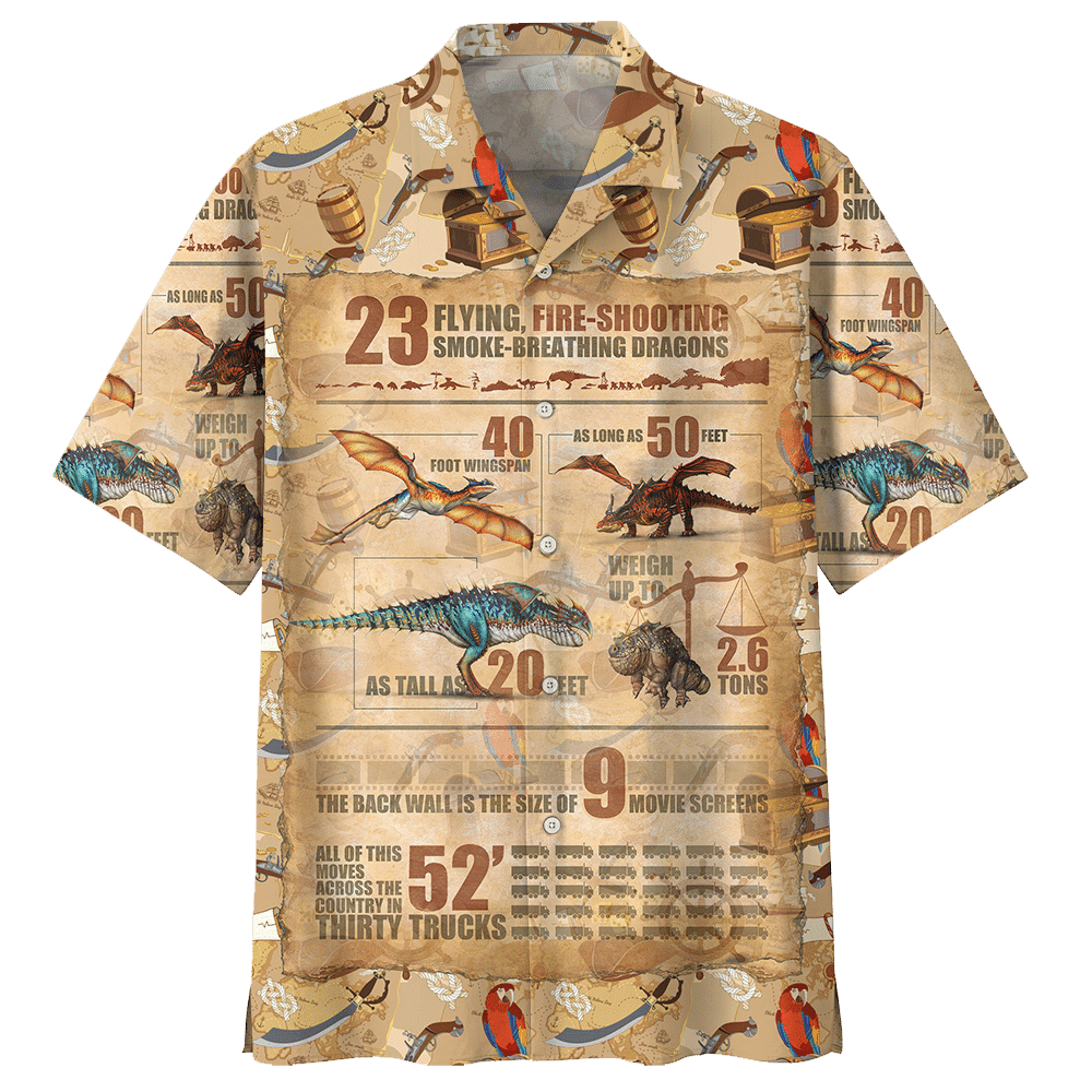 Dragon Tan Nice Design Unisex Hawaiian Shirt
