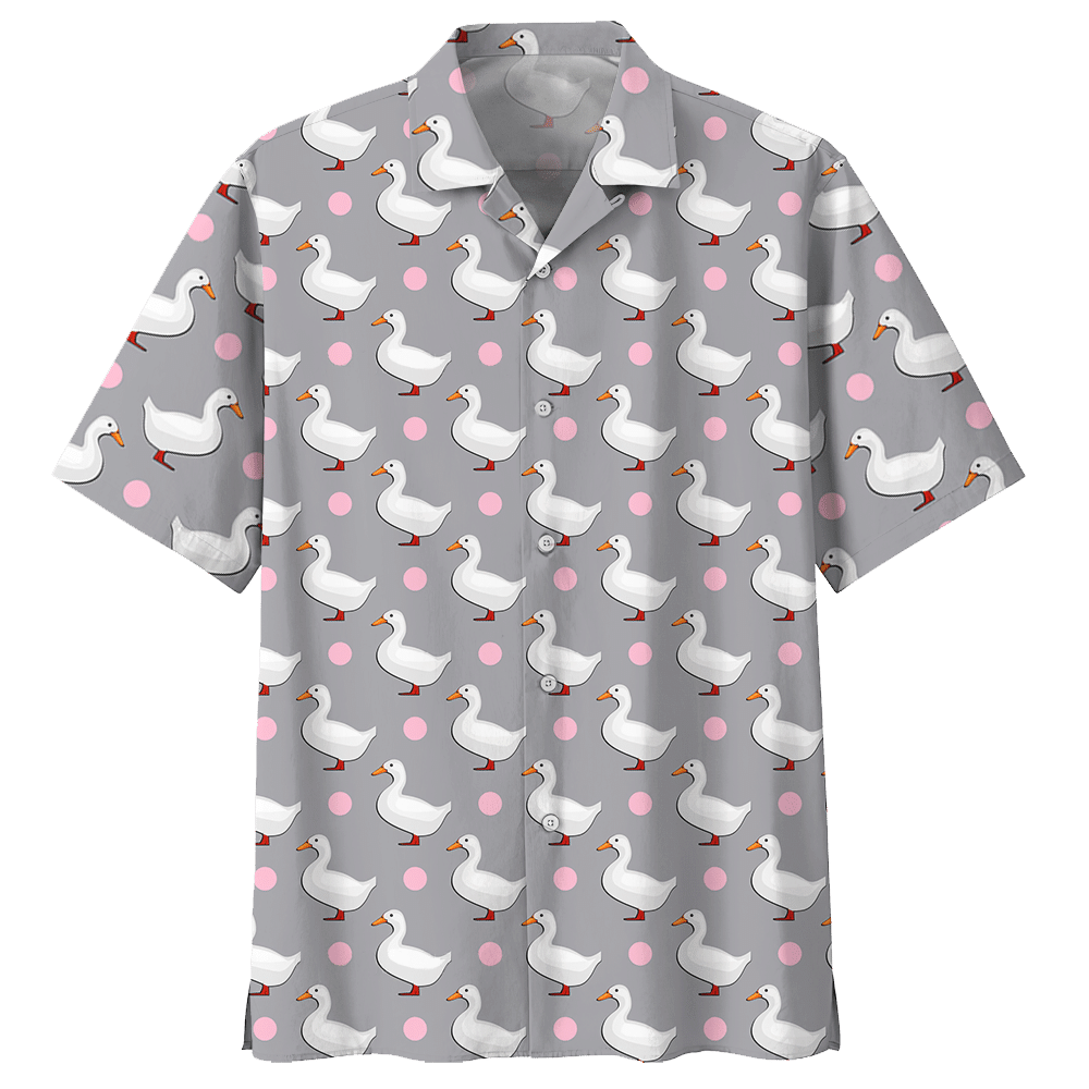Duck Gray Unique Design Unisex Hawaiian Shirt