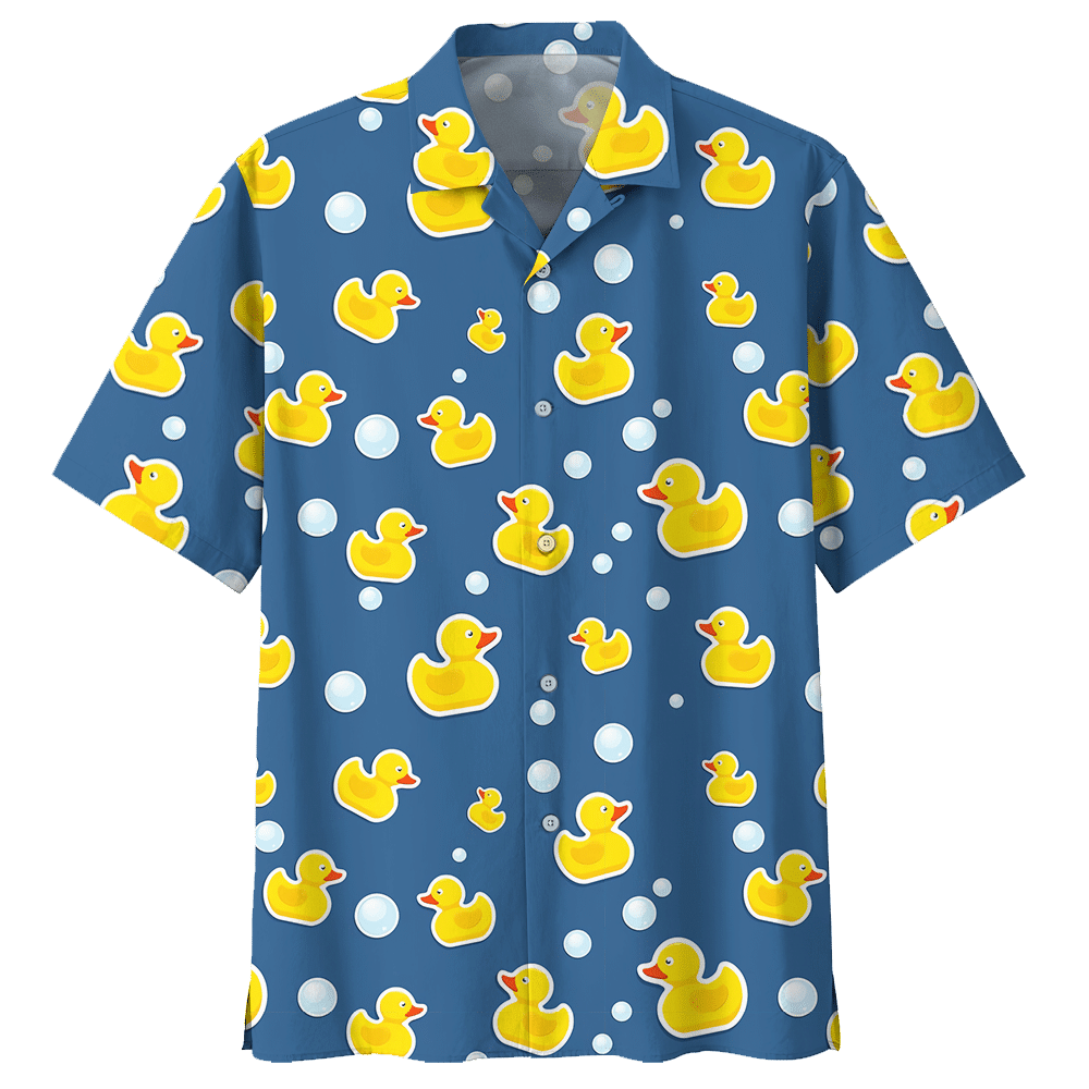 Duck Blue Awesome Design Unisex Hawaiian Shirt