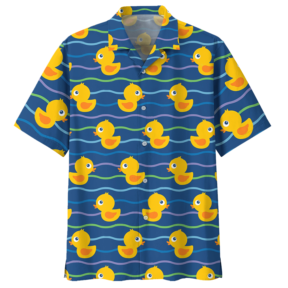 Duck Blue High Quality Unisex Hawaiian Shirt