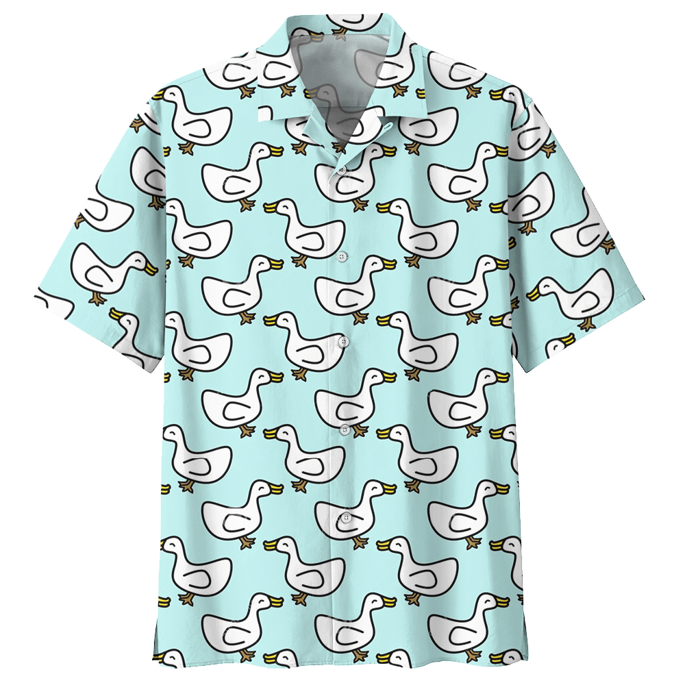 Duck Blue Unique Design Unisex Hawaiian Shirt