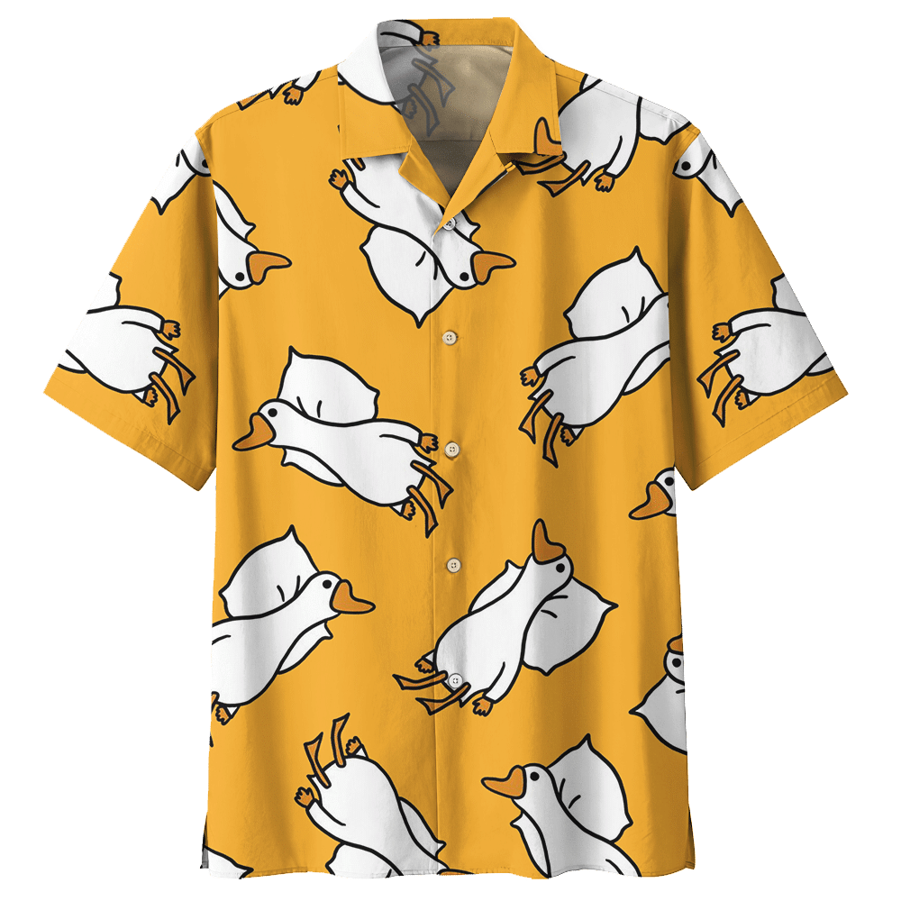 Duck Orange Nice Design Unisex Hawaiian Shirt