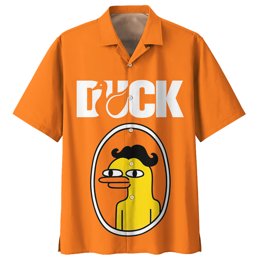 Duck Orange Unique Design Unisex Hawaiian Shirt For Men And Women