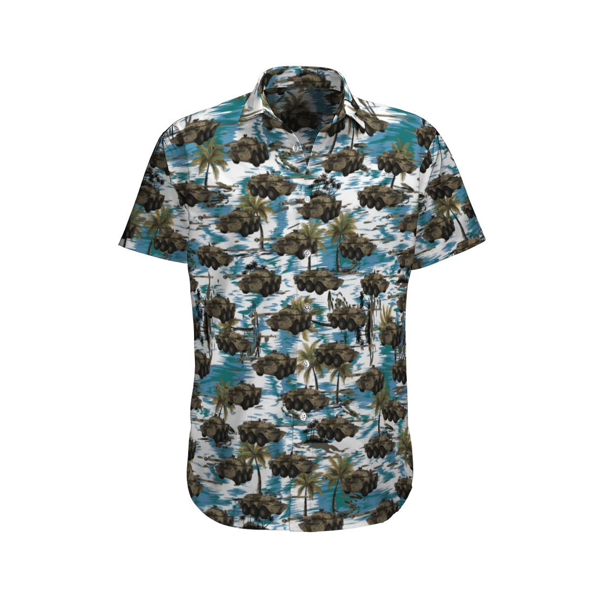 French Army Blue Unique Design Unisex Hawaiian Shirt