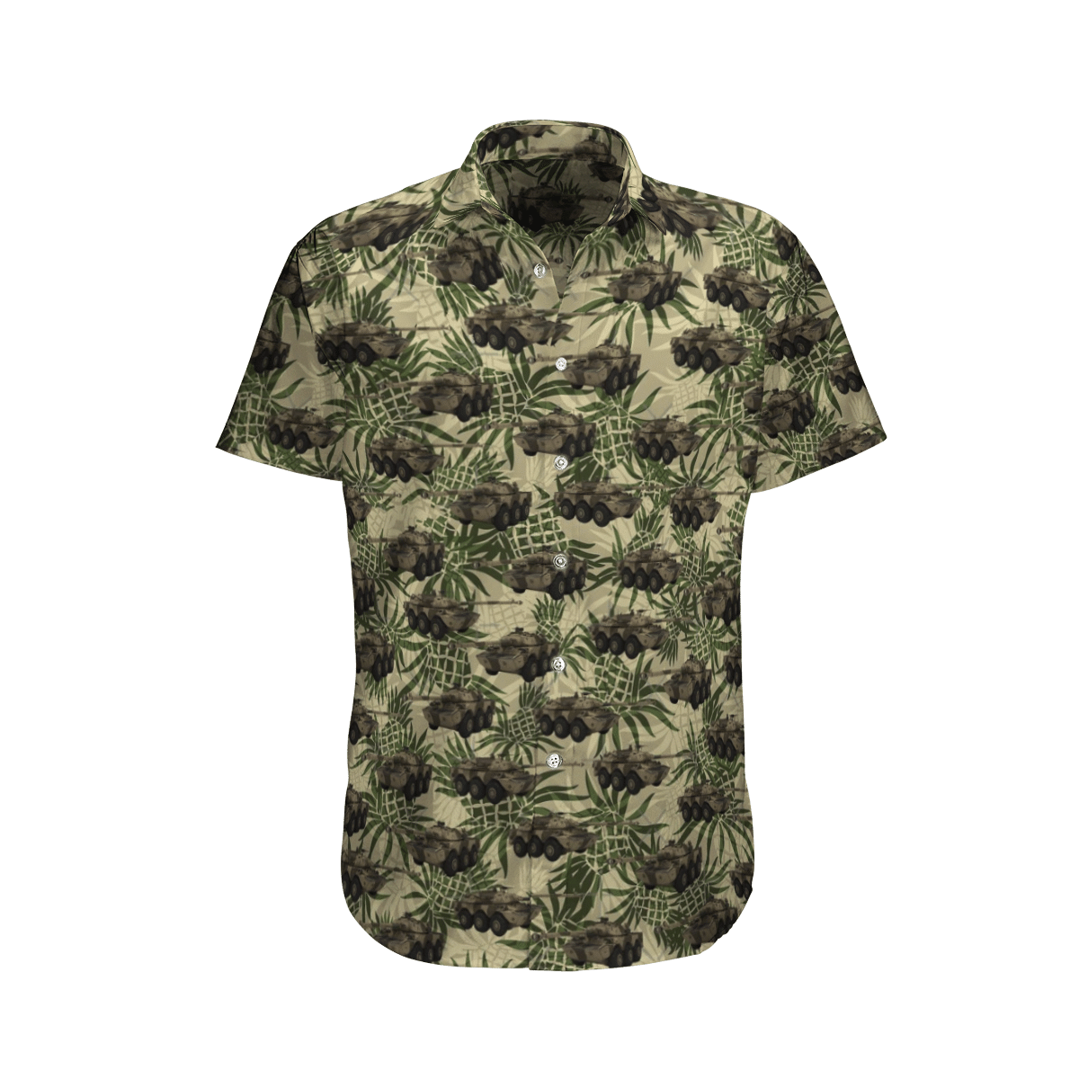 French Army Green High Quality Unisex Hawaiian Shirt