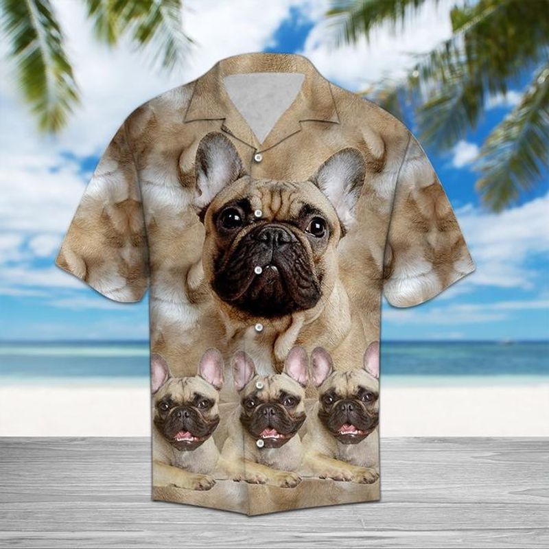 French Bulldog Great Tan High Quality Unisex Hawaiian Shirt