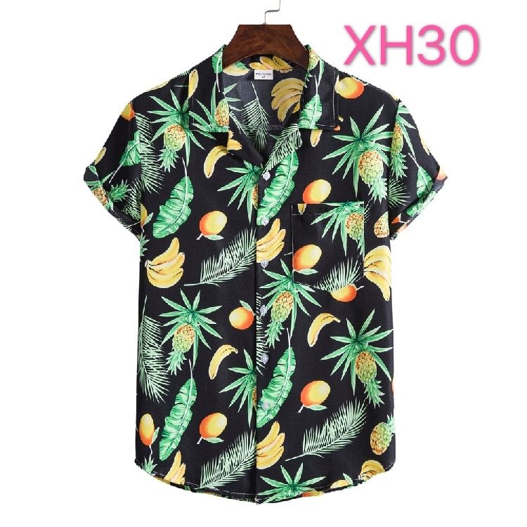 Fruit Banana Black Nice Design Unisex Hawaiian Shirt