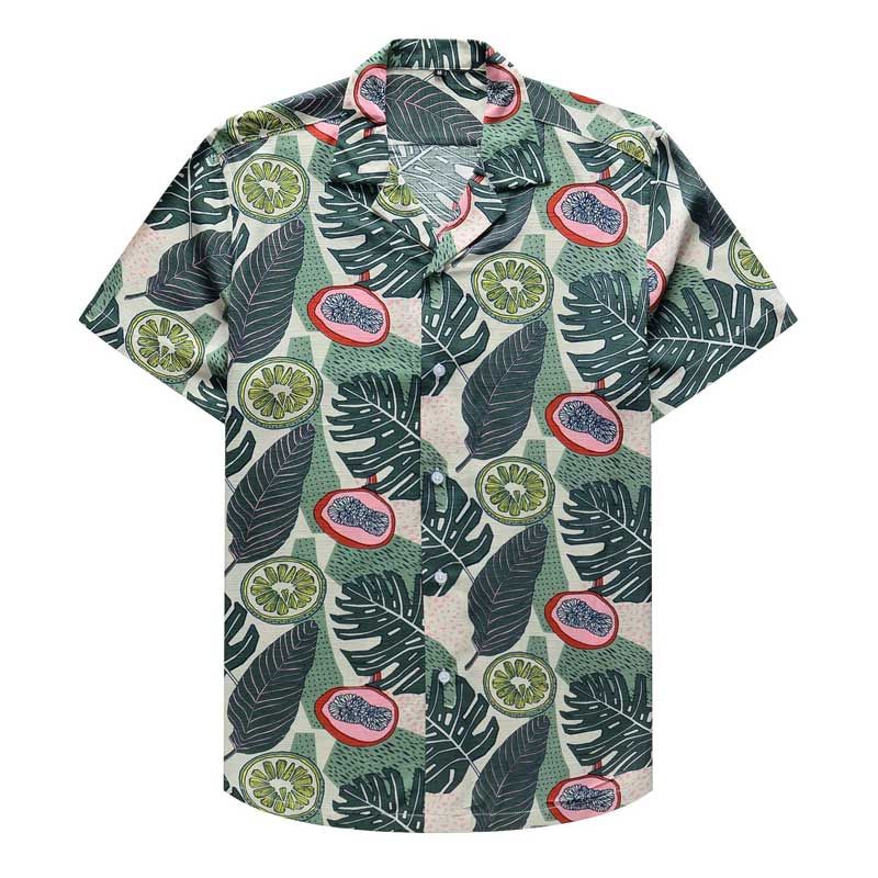 Fruit Lemon Green Nice Design Unisex Hawaiian Shirt