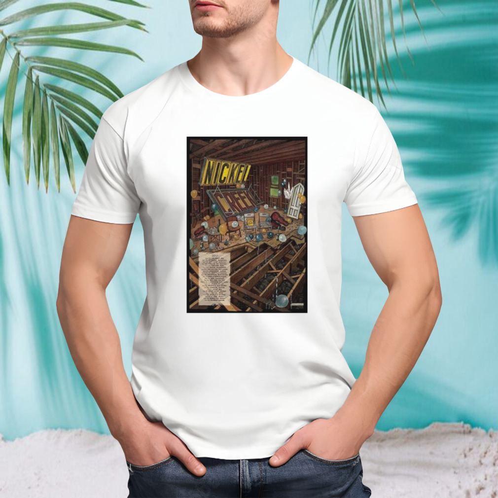 Nickel Creek Summer Tour 2023 Poster shirt