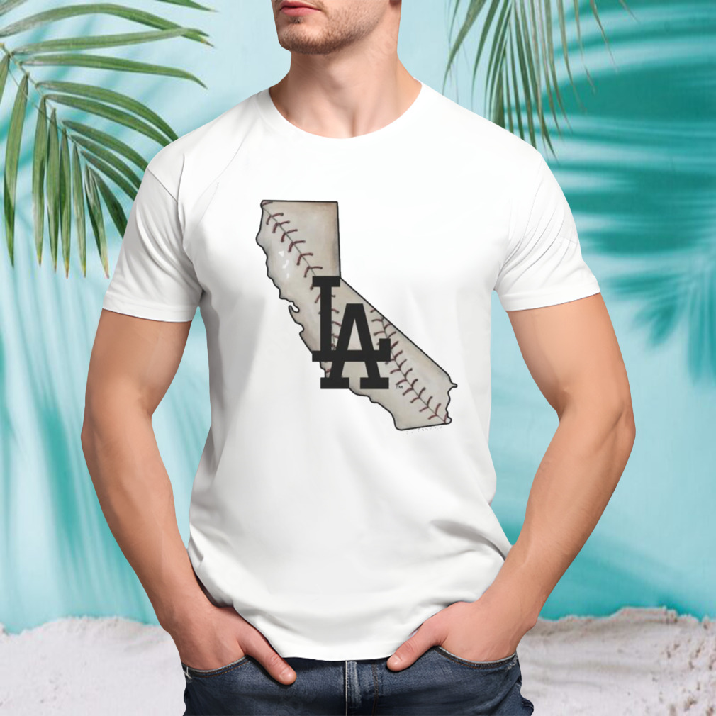 los angeles Dodgers state outline shirt
