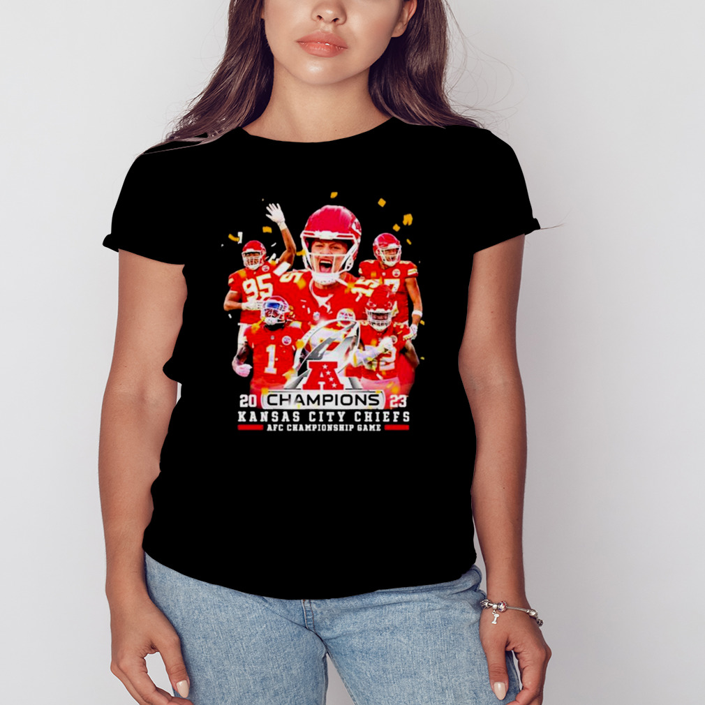 Kansas City Chiefs AFC Champions 2023 T-shirt - Store T-shirt Shopping  Online