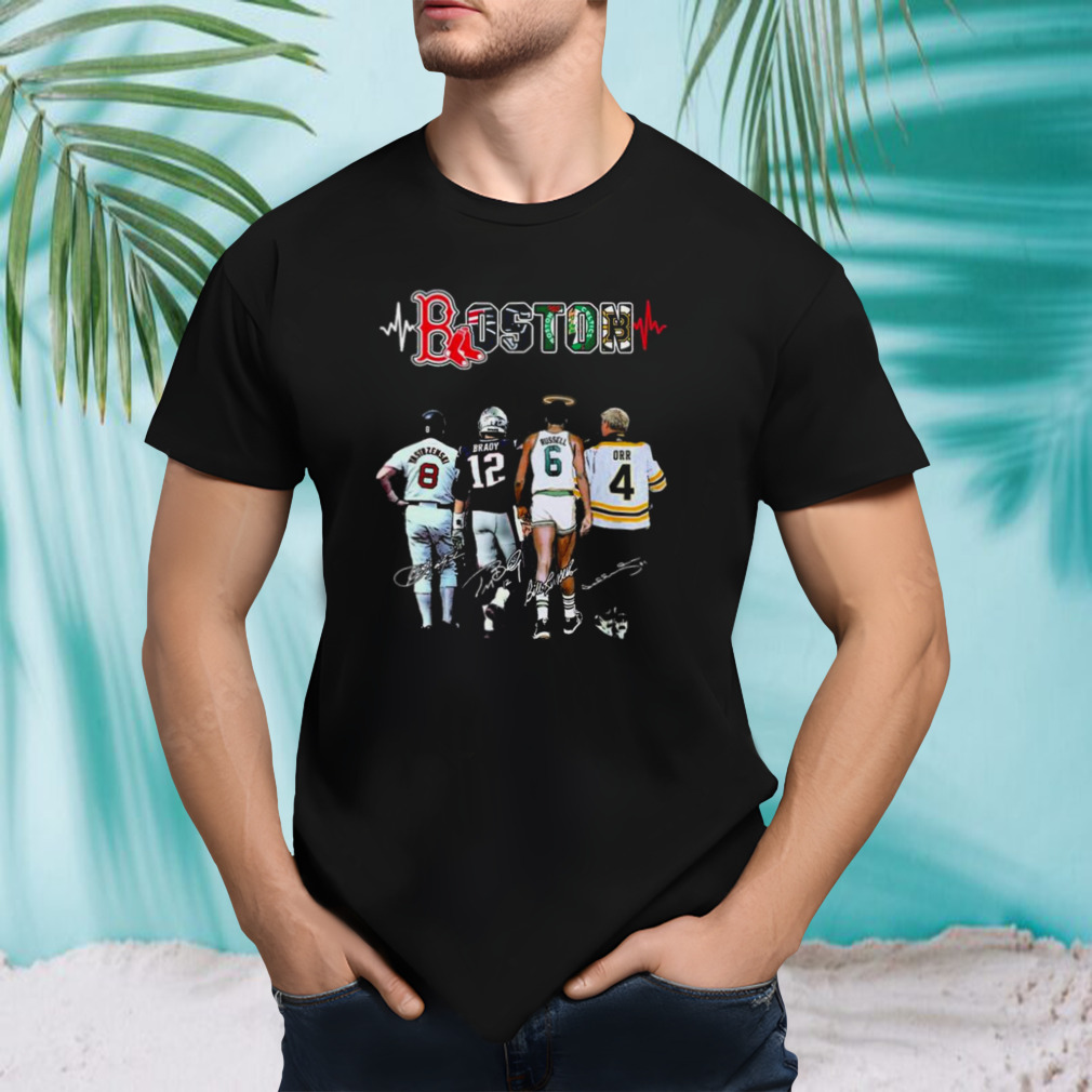 Boston Yastrzemski Brady Russell Orr Signature Shirt