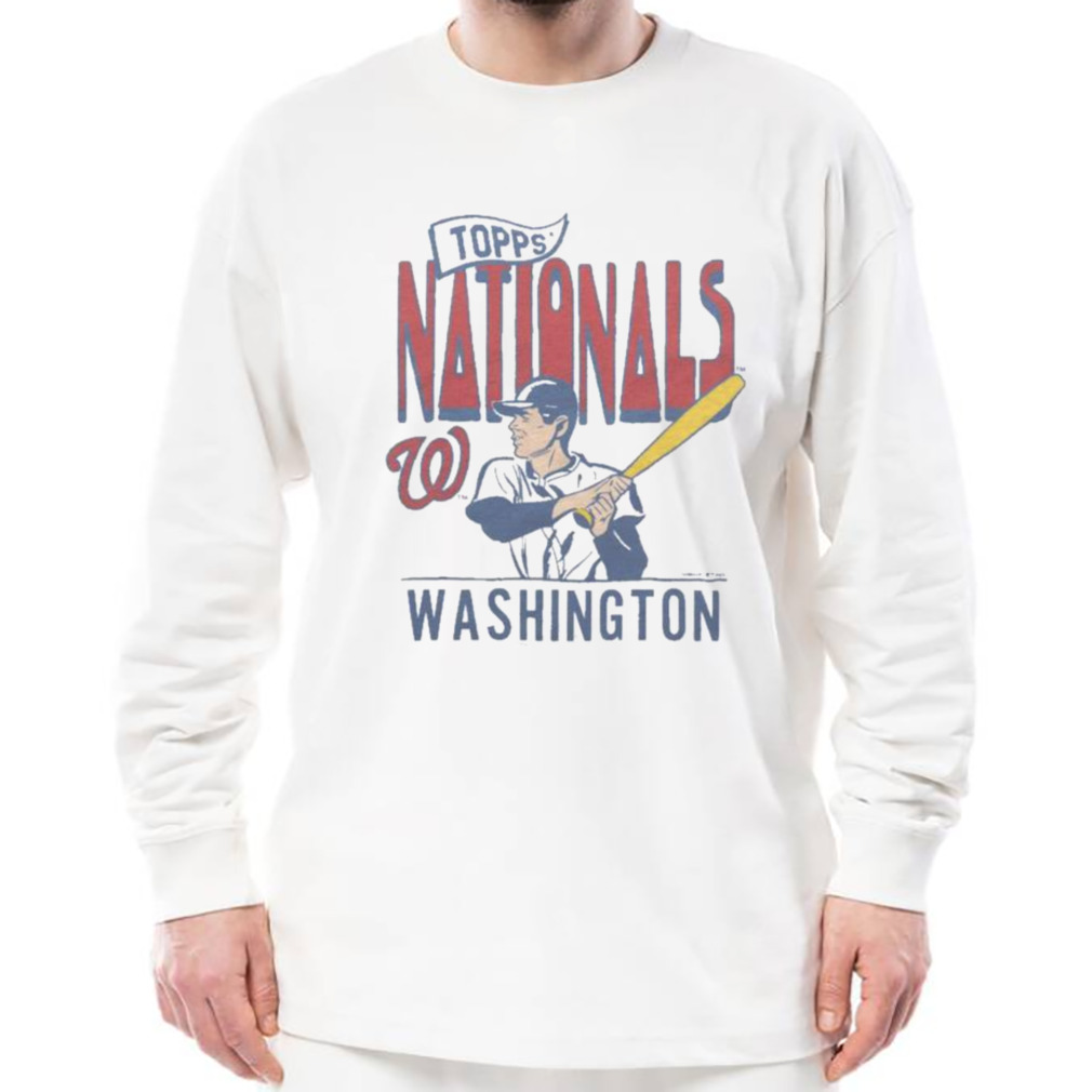 Mlb x topps Washington nationals T-shirt, hoodie, sweater, long sleeve and  tank top