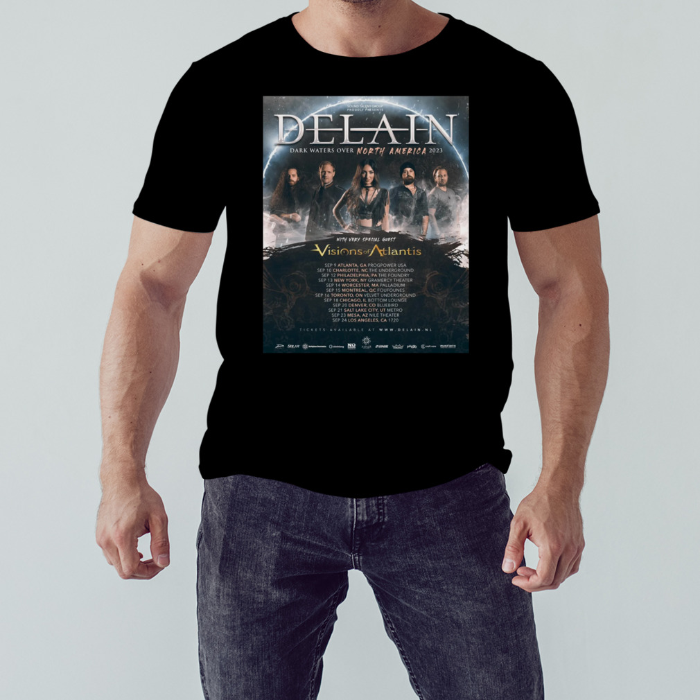 Norm Stoop klon Delain Tour 2023 poster shirt - Store T-shirt Shopping Online