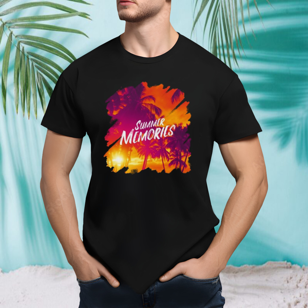 Summer memories sunset beach shirt