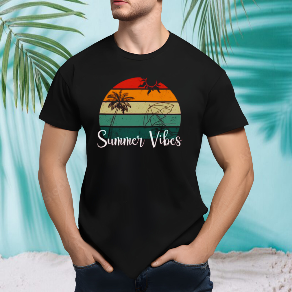 Summer vibes palm trees shirt